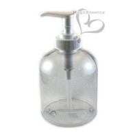 Clear PVC Plastic Bell Soap on Tap Bottles 250ml