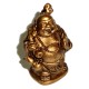 Laughing Buddha Statues Set of 6 - BRONZE