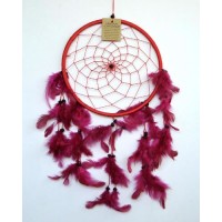Large Dream Catcher ONE RING - Red