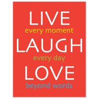 Inspirational Fridge Magnet - LIVE LAUGH LOVE
