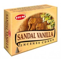 Hem Incense Cones - SANDAL VANILLA