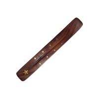 Incense Holder Wooden Flat Ashcatcher - STAR