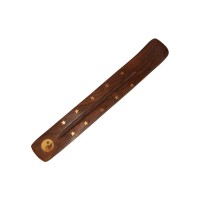 Incense Holder Wooden Flat Ashcatcher - YING YANG