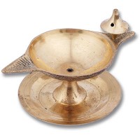 Brass Incense Cone Burner - Bowl on Stand