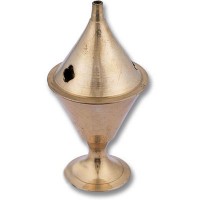 Brass Incense Holder & Cone Burner - Tall