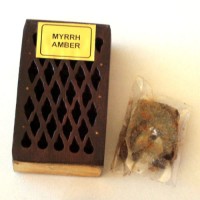 Rosewood Cutwork Box - Myrrh Amber