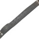Leather Wristband - NARROW CROSS STITCH BLACK