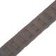 Leather Wristband - NARROW THREADED BROWN