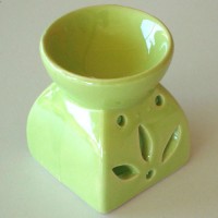 Small Oil Burner - Square Leaf - Lime