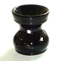 Small Oil Burner - Star - Black