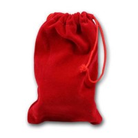 Velvet Bags RED MEDIUM x 5