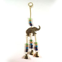 Brass Wind Chime with bells - ELEPHANT