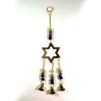 Brass Wind Chime with bells - STAR