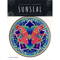 Decal / Window Sticker - Sunseal BUTTERFLY MANDALA