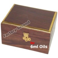 Essential Oil Wooden Storage Box for 6ml bottles x 12 ** Imperfect **