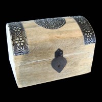 Wooden Jewellery Box TREASURE CHEST - Medium