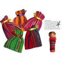 Worry Doll - SINGLE BIG WORRY DOLL in TEXTILE BAG